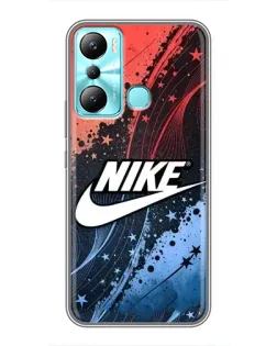 Чехол для Infinix Hot 20i (X665E) с картинкой «Градиентный принт Найк»