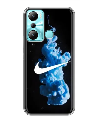 Чехол для Infinix Hot 20i (X665E) с картинкой «Nike и синий дым» Чехол для Infinix Hot 20i (X665E) с картинкой «Nike и синий дым»