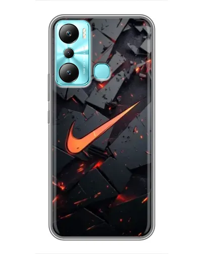 Чехол для Infinix Hot 20i (X665E) с картинкой «Nike — эффект разломов» Чехол для Infinix Hot 20i (X665E) с картинкой «Nike — эффект разломов»