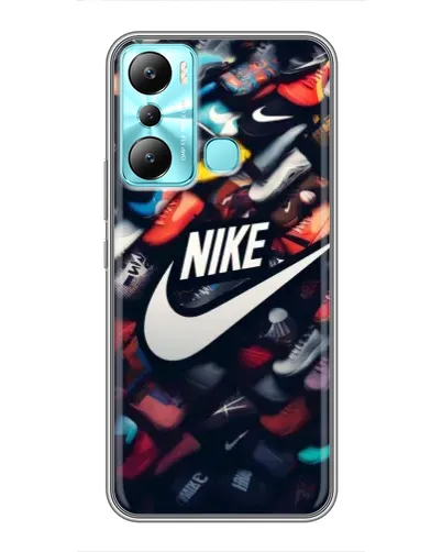 Чехол для Infinix Hot 20i (X665E) с картинкой «Коллекция кроссовок Nike» Чехол для Infinix Hot 20i (X665E) с картинкой «Коллекция кроссовок Nike»