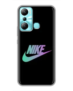 Чехол для Infinix Hot 20i (X665E) с картинкой «Nike — городская ночь»