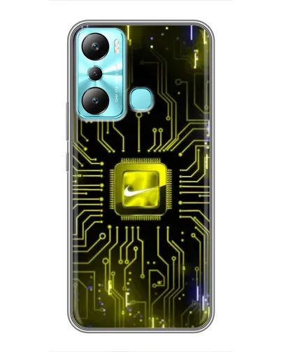 Чехол для Infinix Hot 20i (X665E) с картинкой «Nike — золотая искра» Чехол для Infinix Hot 20i (X665E) с картинкой «Nike — золотая искра»