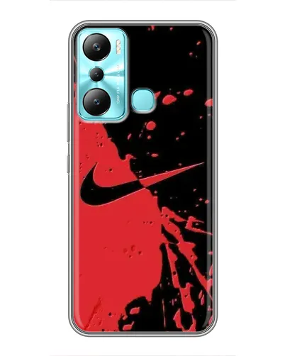 Чехол для Infinix Hot 20i (X665E) с картинкой «Красные брызги Nike» Чехол для Infinix Hot 20i (X665E) с картинкой «Красные брызги Nike»