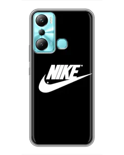 Чехол для Infinix Hot 20i (X665E) с картинкой «Мазки краски Nike»