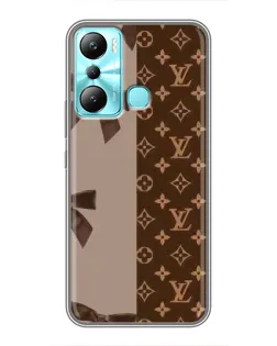 Чехол для Infinix Hot 20i (X665E) с картинкой «Louis Vuitton — банты»