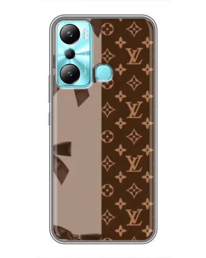 Чехол для Infinix Hot 20i (X665E) с картинкой «Louis Vuitton — банты»