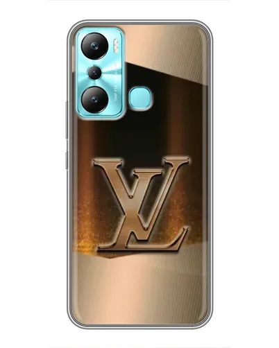 Чехол для Infinix Hot 20i (X665E) с картинкой «LV — золотое сияние»