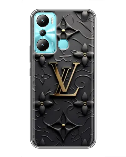 Чехол для Infinix Hot 20i (X665E) с картинкой «Кожаная текстура LV»
