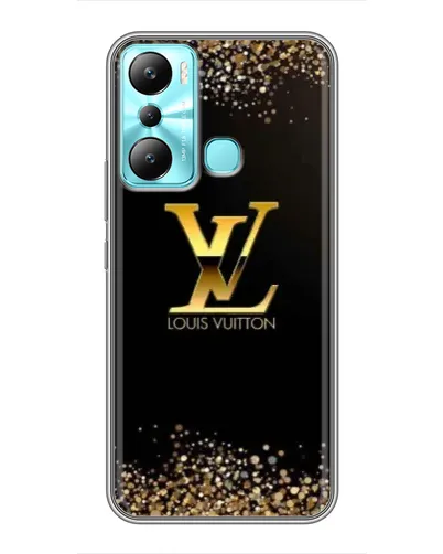 Чехол для Infinix Hot 20i (X665E) с картинкой «LV — золотые искры»