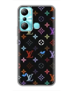 Чехол для Infinix Hot 20i (X665E) с картинкой «Цветная монограмма LV»