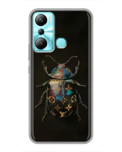 Чехол для Infinix Hot 20i (X665E) с картинкой «LV — мраморный принт»