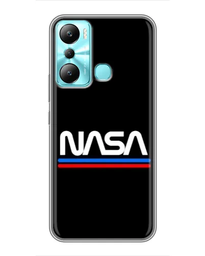 Чехол для Infinix Hot 20i (X665E) с картинкой «NASA — классика Red Blue» Чехол для Infinix Hot 20i (X665E) с картинкой «NASA — классика Red Blue»