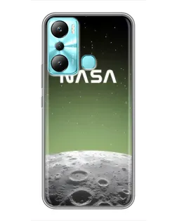 Чехол для Infinix Hot 20i (X665E) с картинкой «NASA — лунный градиент»