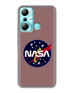 Чехол для Infinix Hot 20i (X665E) с картинкой «NASA — ретро космос»