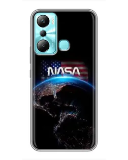 Чехол для Infinix Hot 20i (X665E) с картинкой «Земля из космоса NASA»
