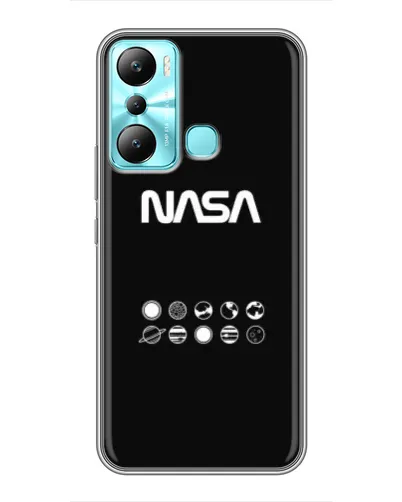 Чехол для Infinix Hot 20i (X665E) с картинкой «NASA — технический принт» Чехол для Infinix Hot 20i (X665E) с картинкой «NASA — технический принт»