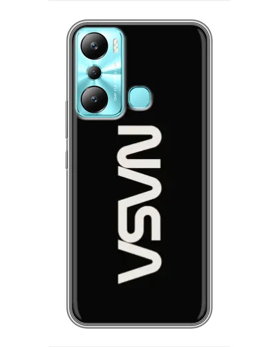 Чехол для Infinix Hot 20i (X665E) с картинкой «NASA — вертикальный логотип» Чехол для Infinix Hot 20i (X665E) с картинкой «NASA — вертикальный логотип»