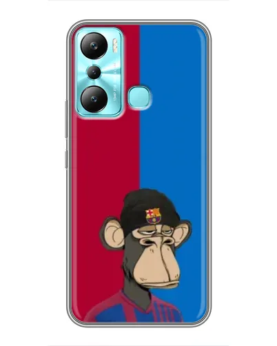 Чехол для Infinix Hot 20i (X665E) с картинкой «Bored Ape — фанат Барсы»
