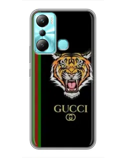 Чехол для Infinix Hot 20i (X665E) с картинкой «Тигр Gucci»
