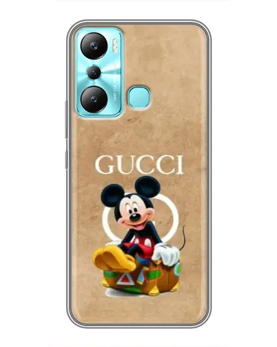 Чехол для Infinix Hot 20i (X665E) с картинкой «Микки Маус Gucci — крафт»