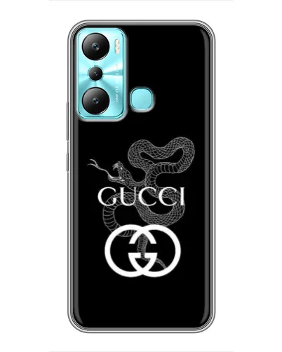 Чехол для Infinix Hot 20i (X665E) с картинкой «Gucci — серебряная змея»