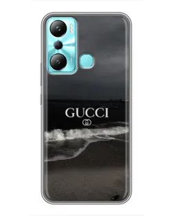 Чехол для Infinix Hot 20i (X665E) с картинкой «Gucci — морской прибой»