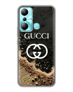 Чехол для Infinix Hot 20i (X665E) с картинкой «Gucci — песчаные дюны»