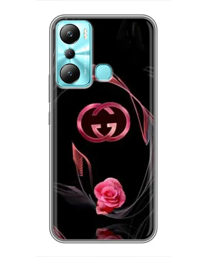 Чехол для Infinix Hot 20i (X665E) с картинкой «Gucci — неоновая роза»