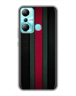 Чехол для Infinix Hot 20i (X665E) с картинкой «Gucci — неоновая линия»