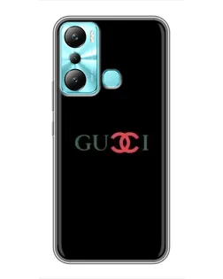 Чехол для Infinix Hot 20i (X665E) с картинкой «Gucci — красный градиент»