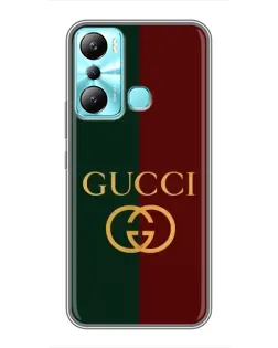 Чохол для Infinix Hot 20i (X665E) з картинкою «Gucci — темно-зелений градієнт»