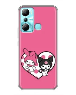 Чехол для Infinix Hot 20i (X665E) с картинкой «Kuromi и My Melody»