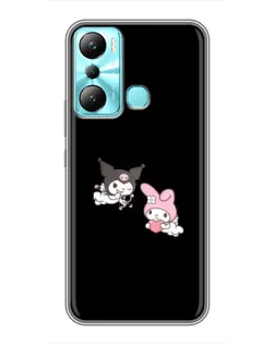 Чехол для Infinix Hot 20i (X665E) с картинкой «My Melody и Kuromi»