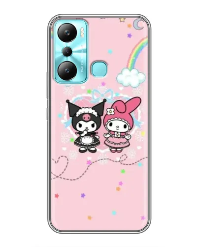 Чехол для Infinix Hot 20i (X665E) с картинкой «My Melody и Kuromi»