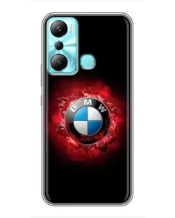 Чехол для Infinix Hot 20i (X665E) с картинкой «Логотип BMW — вспышка»