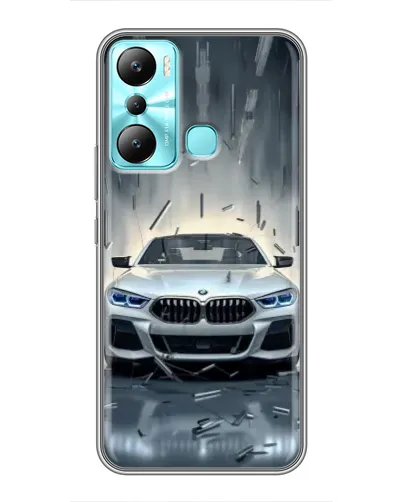 Чехол для Infinix Hot 20i (X665E) с картинкой «BMW в свете фар»