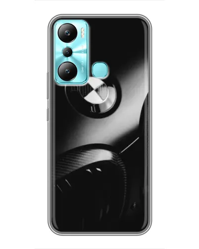 Чехол для Infinix Hot 20i (X665E) с картинкой «Эмблема BMW — макро»