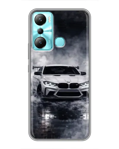 Чехол для Infinix Hot 20i (X665E) с картинкой «BMW сквозь туман»