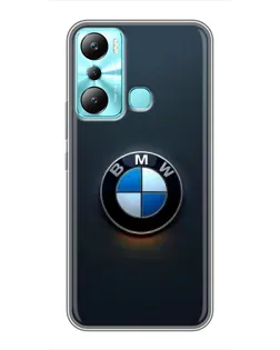 Чехол для Infinix Hot 20i (X665E) с картинкой «Логотип BMW — минимализм»
