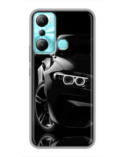 Чохол для Infinix Hot 20i (X665E) з картинкою «Чорна BMW — профіль» Чохол для Infinix Hot 20i (X665E) з картинкою «Чорна BMW — профіль»