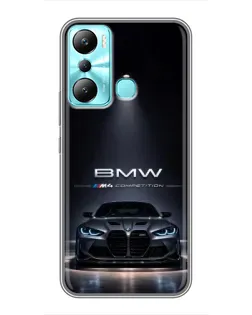 Чохол для Infinix Hot 20i (X665E) з картинкою «BMW крізь нічне місто» Чохол для Infinix Hot 20i (X665E) з картинкою «BMW крізь нічне місто»