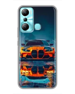 Чохол для Infinix Hot 20i (X665E) з картинкою «BMW — золота емблема» Чохол для Infinix Hot 20i (X665E) з картинкою «BMW — золота емблема»