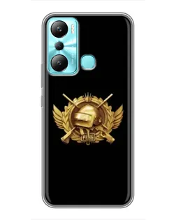 Чехол для Infinix Hot 20i (X665E) с картинкой «PUBG — оранжевый градиент»