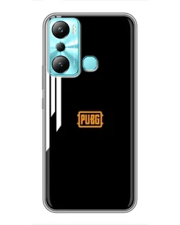 Чехол для Infinix Hot 20i (X665E) с картинкой «PUBG — вертикальные линии»