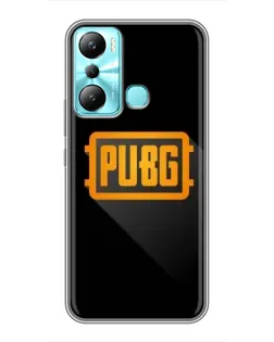 Чехол для Infinix Hot 20i (X665E) с картинкой «PUBG — рамка лого»