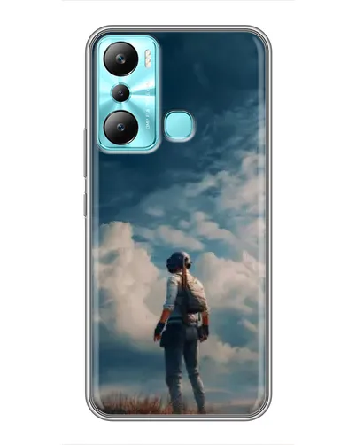 Чехол для Infinix Hot 20i (X665E) с картинкой «Герой PUBG на скале» Чехол для Infinix Hot 20i (X665E) с картинкой «Герой PUBG на скале»