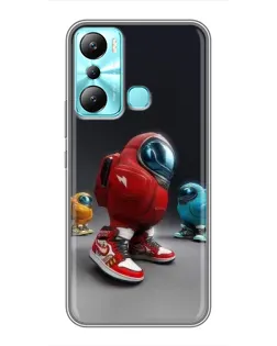 Чехол для Infinix Hot 20i (X665E) с картинкой «Among Us — 3D стиль»