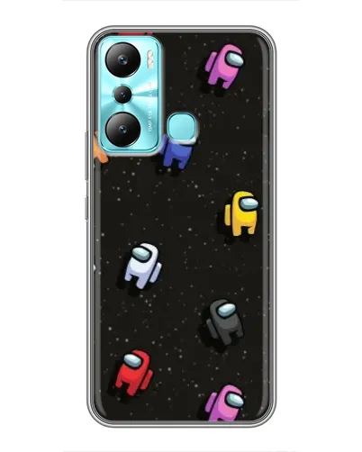 Чехол для Infinix Hot 20i (X665E) с картинкой «Космический паттерн Among Us»