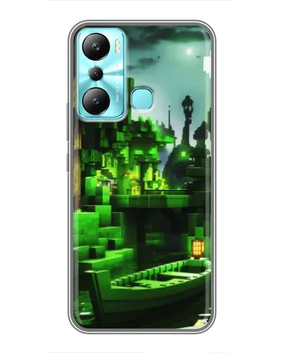 Чехол для Infinix Hot 20i (X665E) с картинкой «Minecraft лесной пейзаж» Чехол для Infinix Hot 20i (X665E) с картинкой «Minecraft лесной пейзаж»