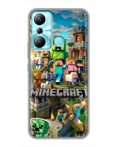 Чехол для Infinix Hot 20i (X665E) с картинкой «Замок Minecraft» Чехол для Infinix Hot 20i (X665E) с картинкой «Замок Minecraft»